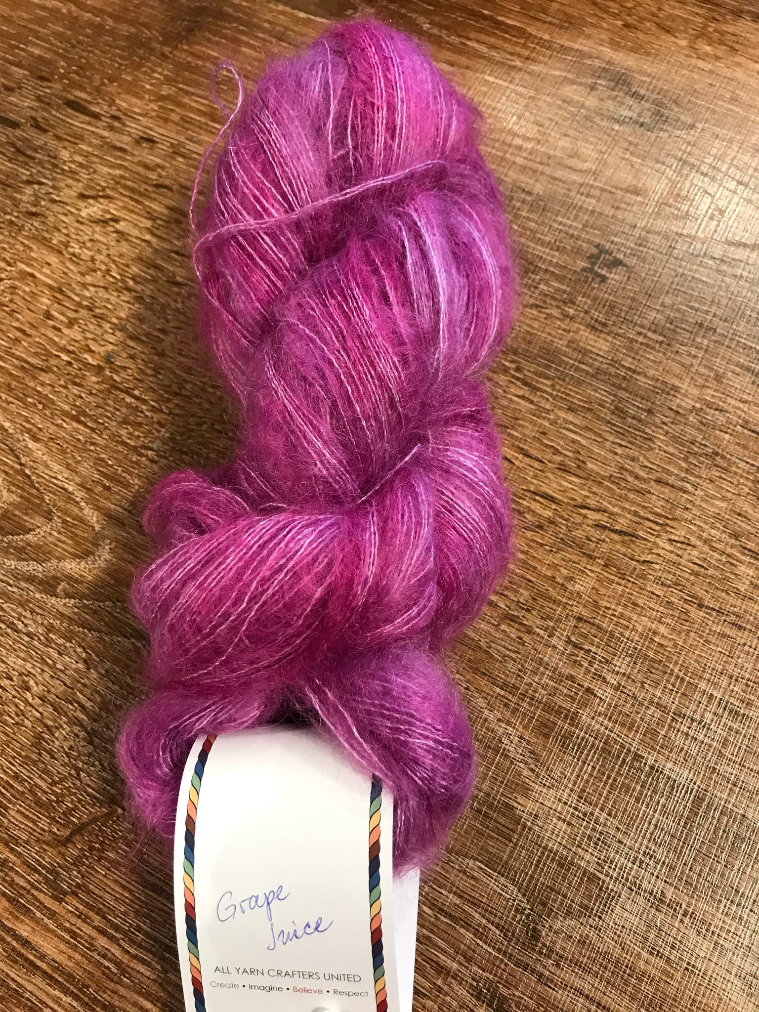 All for Yarn, 70% Kid Mohair/30% Silk, Lace Weight #0, 430m/470 yd