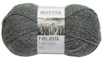 Novita 7 Brothers Yarns, 45% Wool, 30% Finnish Wool, 25% Polyamide, #4 Aran Weight