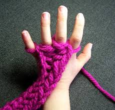 Finger Knitting Work Shop, Two People, Instructor Susan