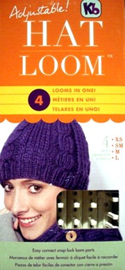 Knitting Loom with Adjustable Pegs for Adult Hats, 3/8 and 5/8 Gauge