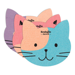 Swedish Sponge Cat Cloths, Reusable, Washable, Compostable!