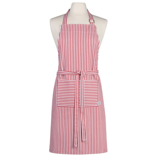 Narrow Stripe Red, Chef's Apron, By Danica Now Designs