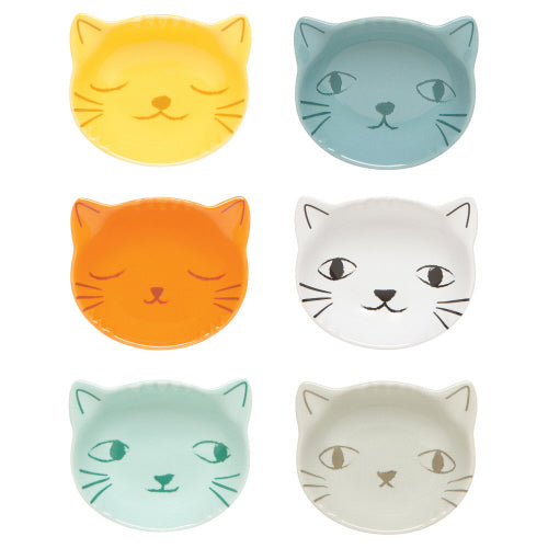 Pinch Bowl Set of 6, "Purrfect", Danica Studio