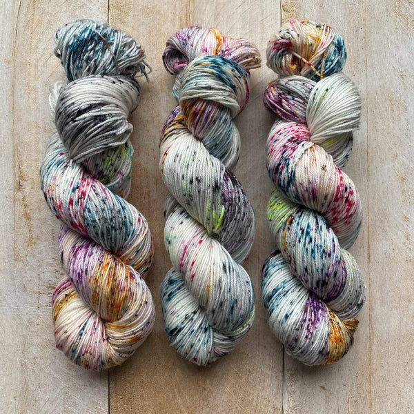 Biscotte Yarns, Bis-Sock Marmicelle Picot Collection, 85% hand washable merino wool and 15% nylon, #1 Fingering Weight